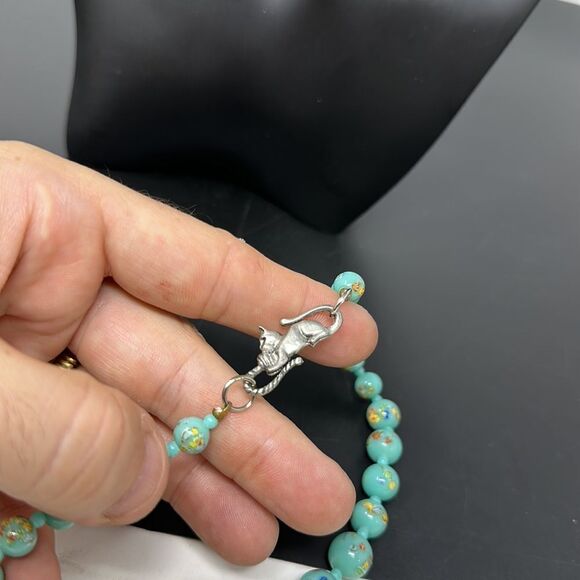 Costume jewelry glass beads necklace - Picture 3 of 3